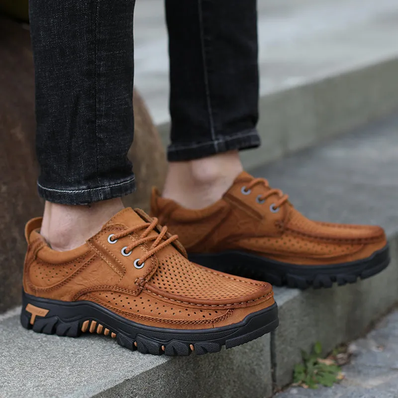 2020 Newly Men'S Summer Loafers Shoes Genuine Leather Causal Men Shoes Outdoor Cowhide Driving Shoes Emporio Armani Loafers