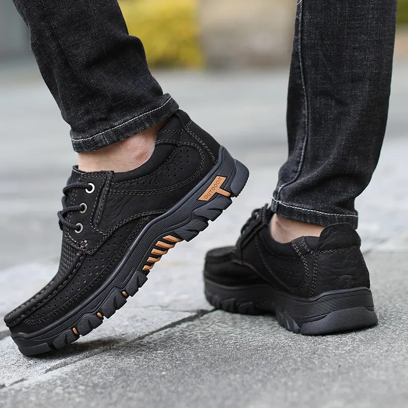 Wednesday Heeled Loafers 2020 Newly Men'S Summer Loafers Shoes Genuine Leather Causal Men Shoes Outdoor Cowhide Driving Shoes