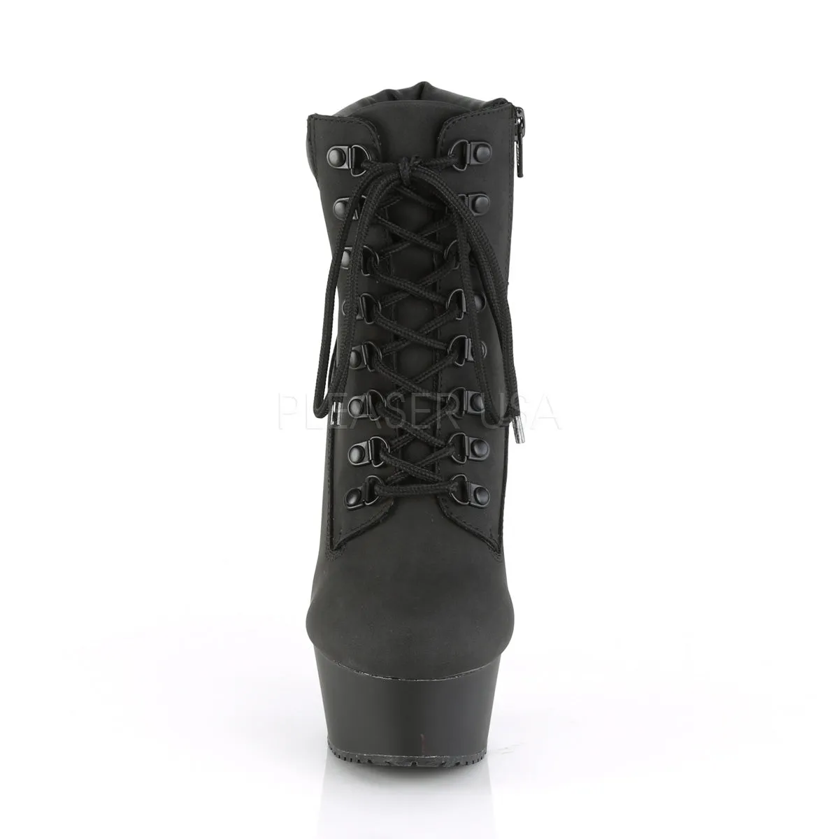 Army Navy Work Boots 6 Inch Heel DELIGHT-600TL-02 Black Nubuck