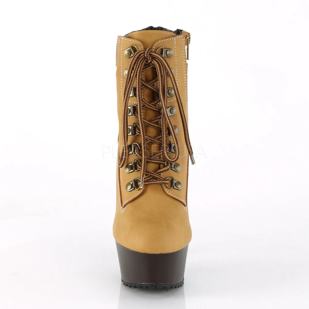 6 Inch Heel DELIGHT-600TL-02 Tan Nubuck Best Place To Buy Cheap Work Boots