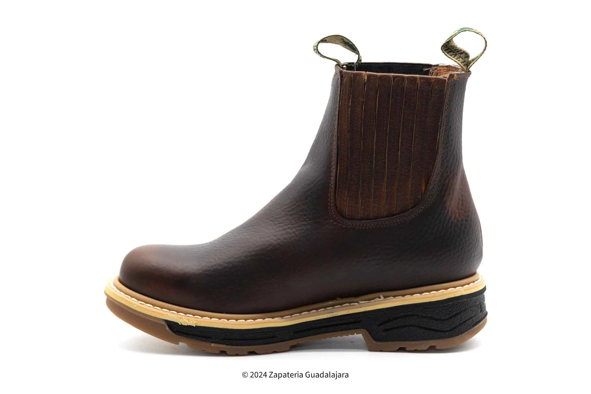 8 Moc Toe Work Boots 6" PULL UP DOUBLE DENSITY SOLE GRASO LEATHER OCRE WORK BOOT-SB2160