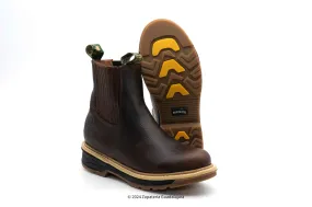Insulated Wellington Work Boots 6" PULL UP DOUBLE DENSITY SOLE GRASO LEATHER OCRE WORK BOOT-SB2160