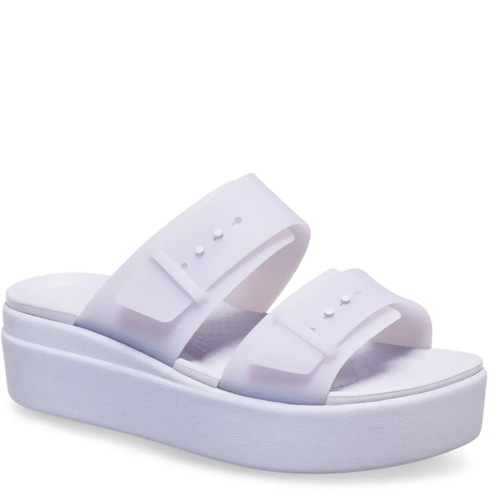 Sea Fun Light Slip-on Shoes Crocs Brooklyn Buckle Low Wedge