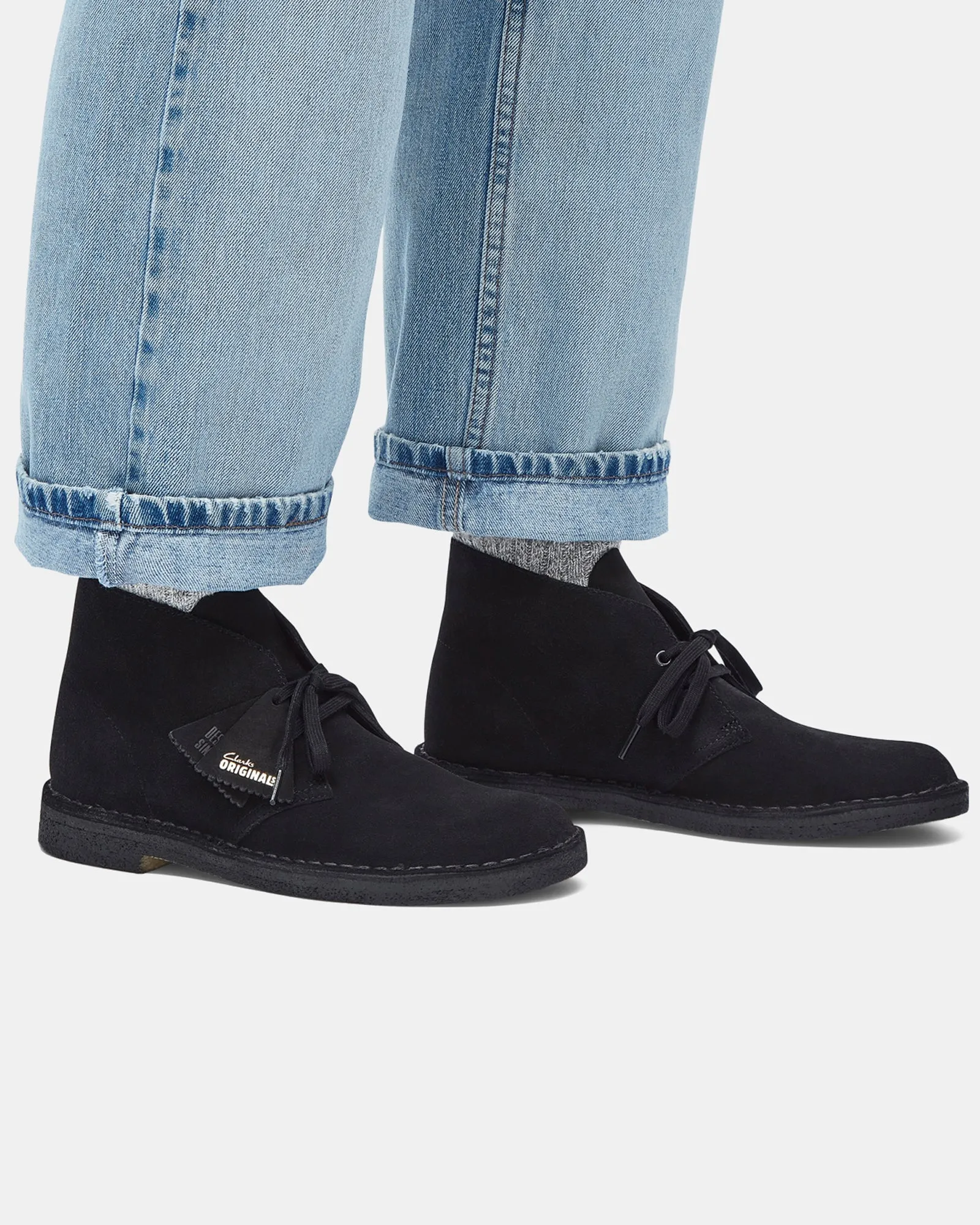 Silver Glow Desert Boot (M) Black Suede Iii