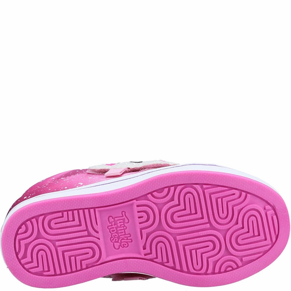 Skechers Sparkle Rayz Rainbow Smiles Shoe Anti Friction Shell Walk