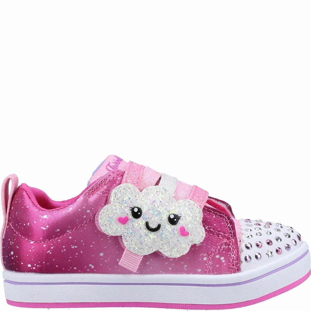 Skechers Sparkle Rayz Rainbow Smiles Shoe Weekend Escape Lake Path