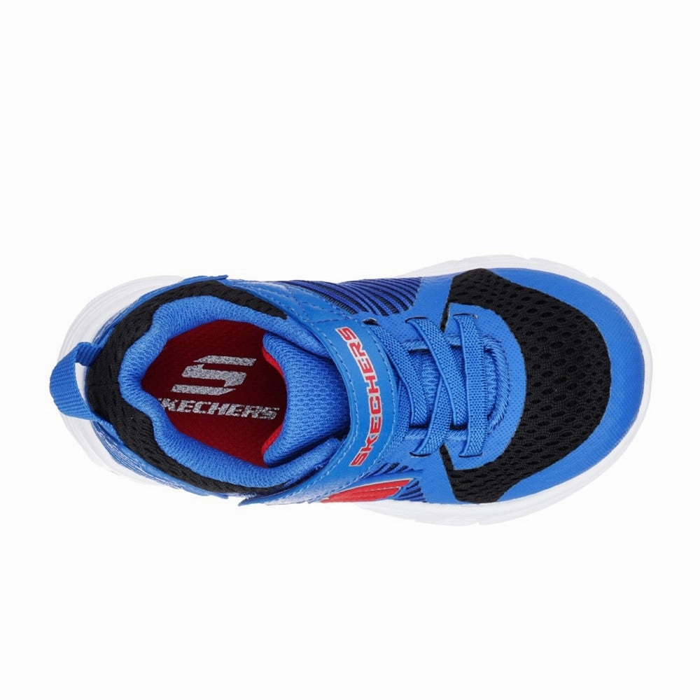 Skechers Comfy Flex Hyper Stride Touch Fastening Trainer Meadow Path Support Feel