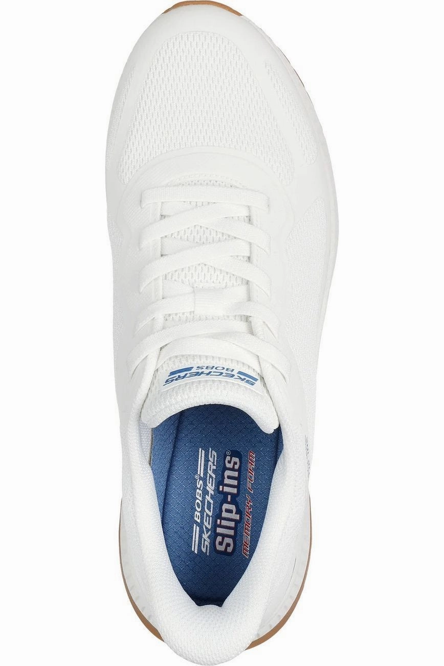 Skechers Mens 118423 Bobs Squad 4 white Pasture Run