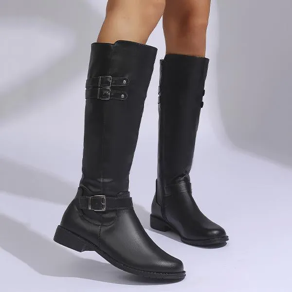Women's Casual Everyday Buckle Knee-High Boots 85074502S Adidas Safety Shoes