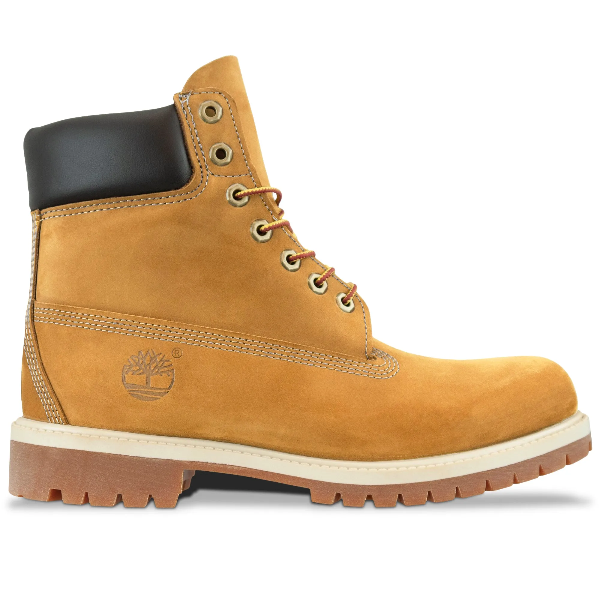 Timberland Premium Waterproof 6 Inch Boot - Wheat Nubuck Non-Slip Sole Abrasion resistant