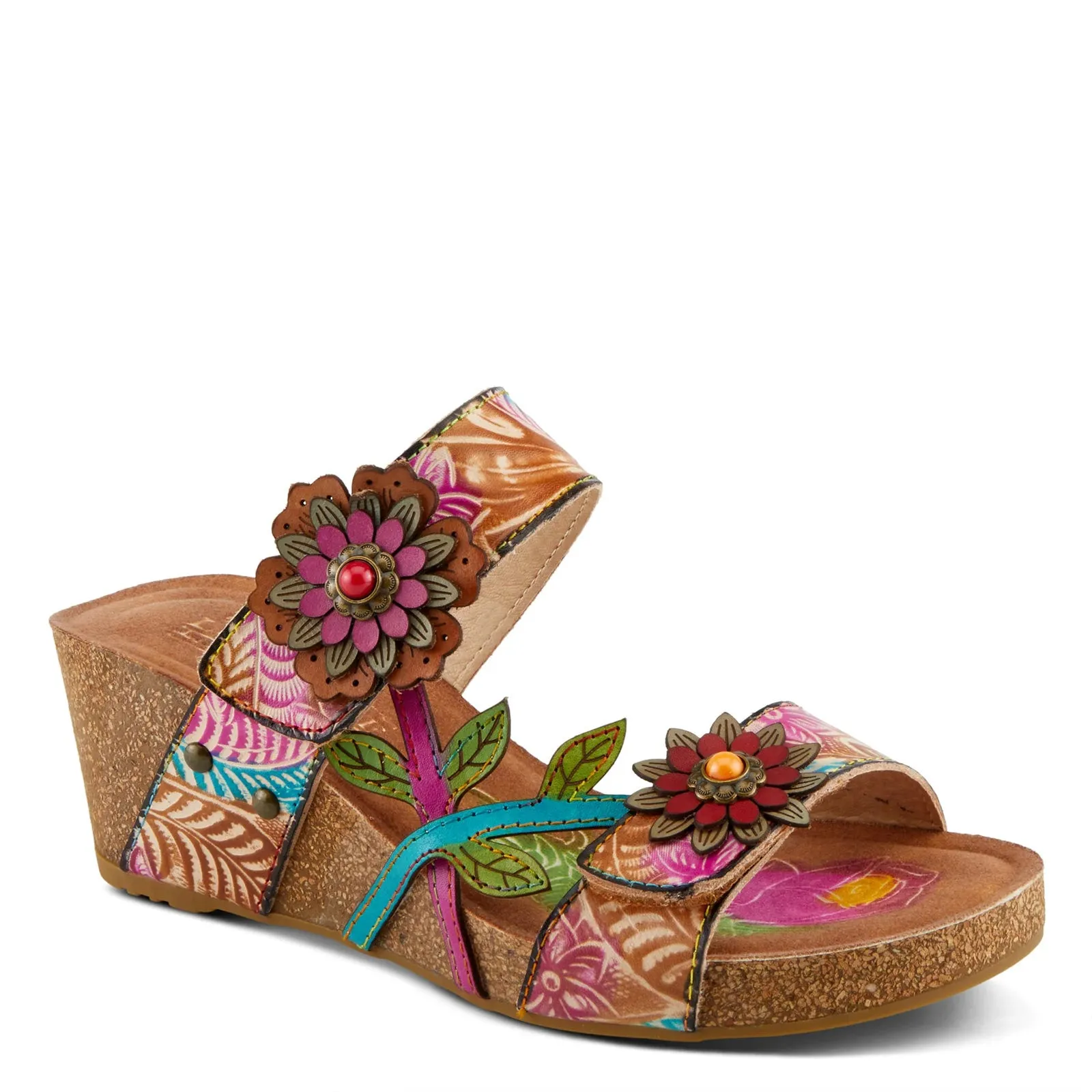 Women's L'Artiste By Spring Step, Moai Sandal Summer Open Toe Shoes