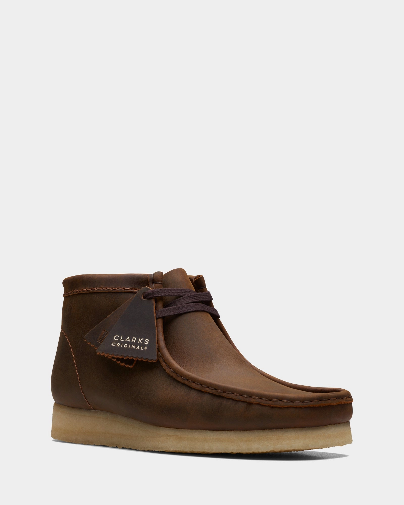 Padded Tongue Wallabee Boot (M) Beeswax