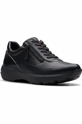 Clarks Tivoli Zip in Black Combi (All Black) Fashionable