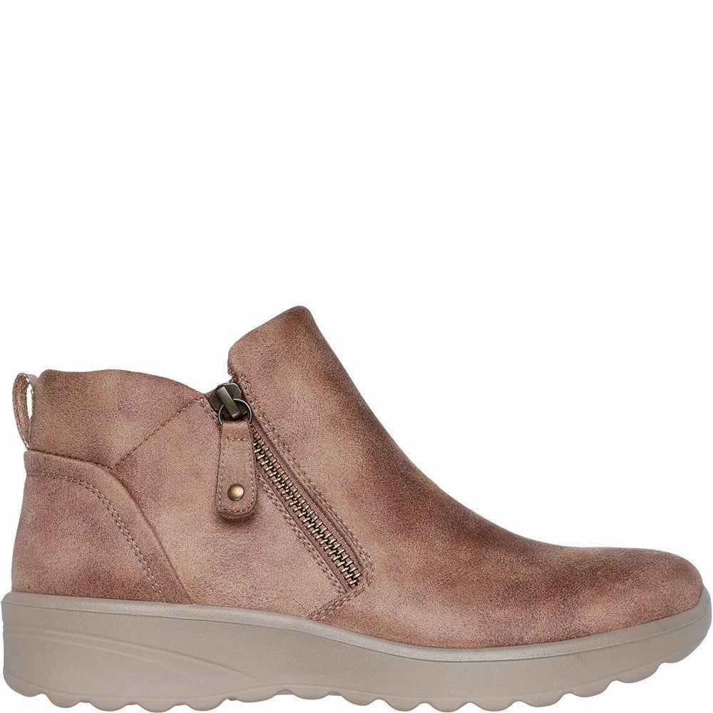 Skechers Lovely Vibe Fall In Bloom Ankle Boots Street Comfort