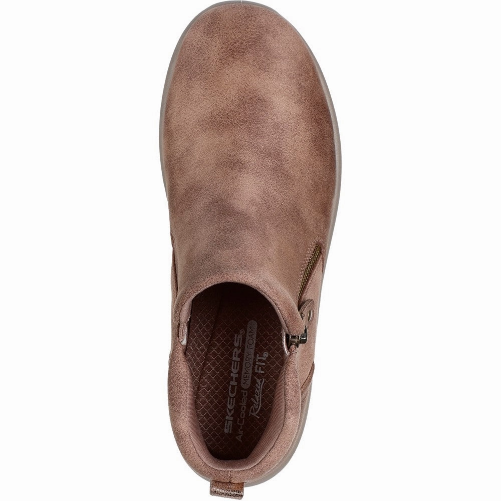 Skechers Lovely Vibe Fall In Bloom Ankle Boots Fun run Day Glow