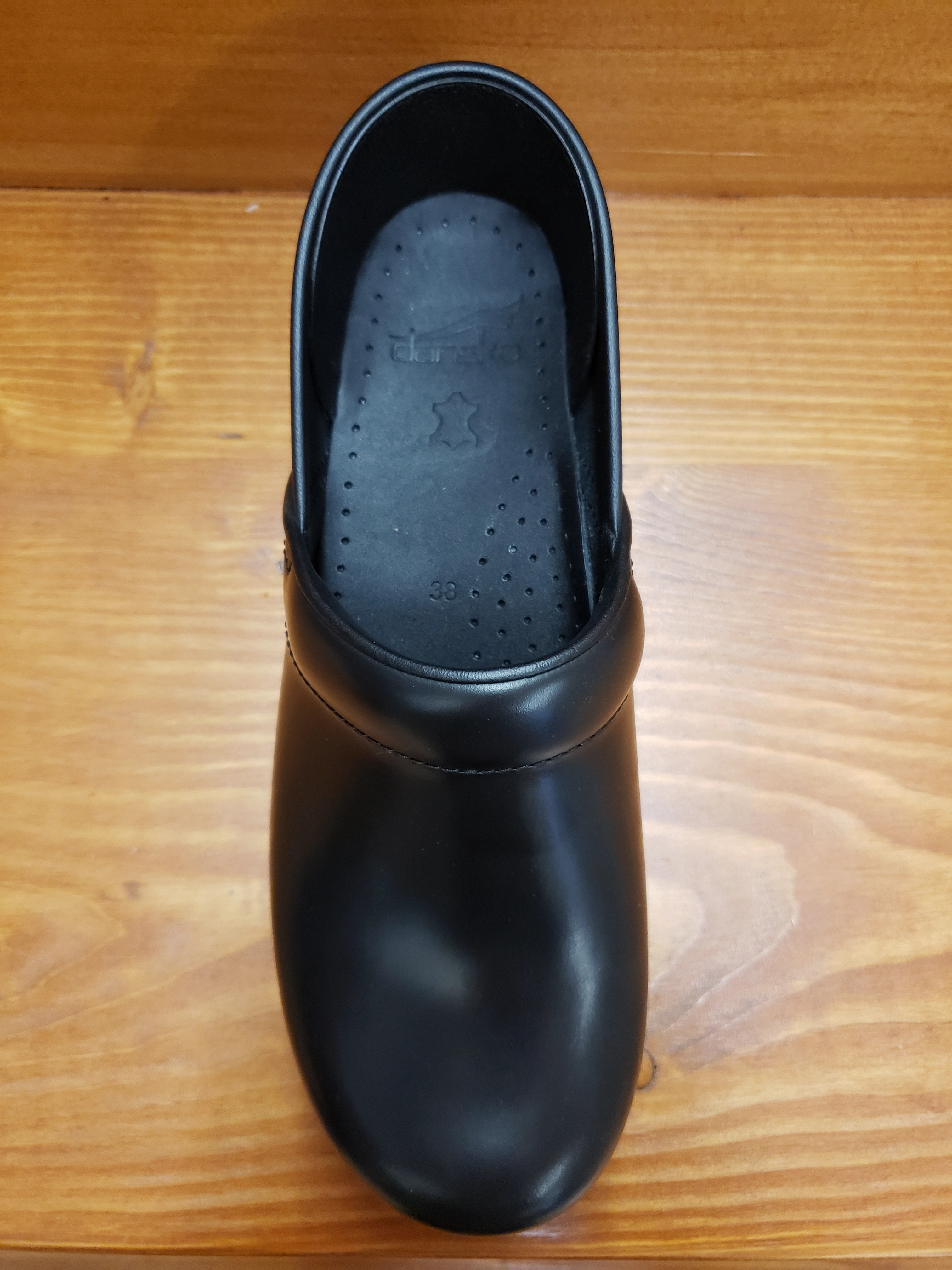 Dansko Professional Black Cabrio leather men's Summit Step