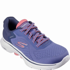 Skechers GO WALK 7 - Cosmic Waves Trainers Adjustable Fit