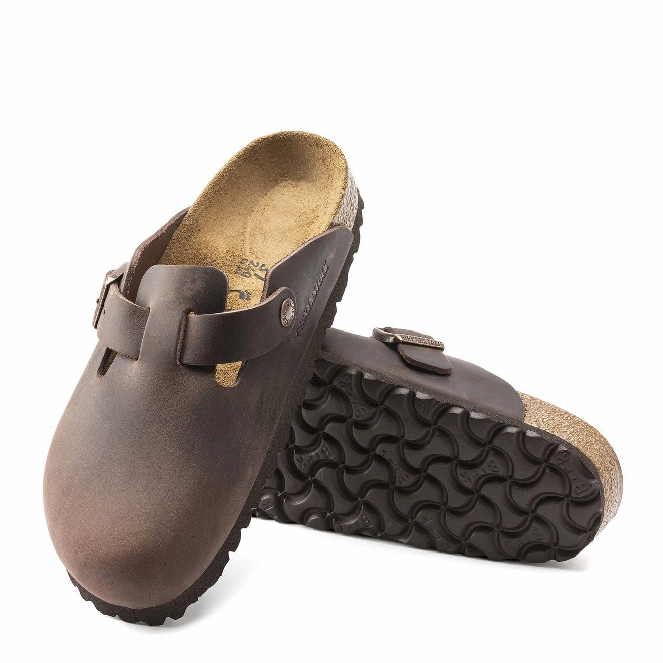 Birkenstock Boston NU Reg Sandal Oiled Habana Comfort Walk Coastal Trip