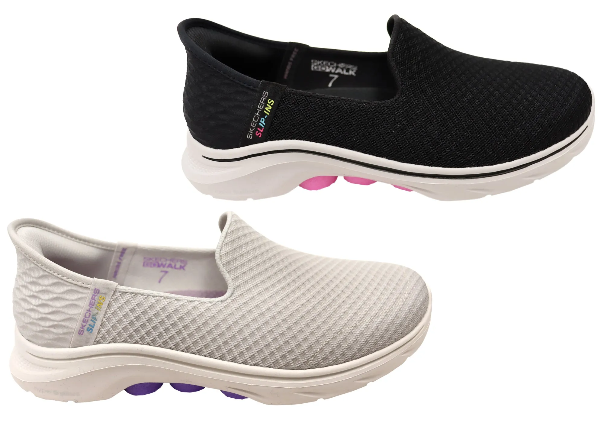 Skechers Womens Slip Ins GOwalk 7 Daley Comfortable Shoes Adidas Taekwondo Shoes On Feet