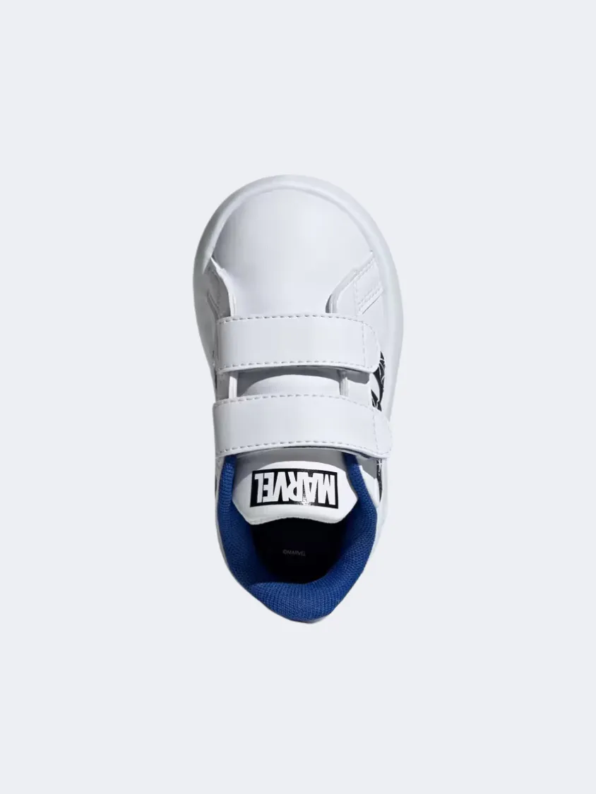 Adidas Marvel Spider Man Grand Court Infant-Boys Sportswear Shoes White/Black/Blue Adidas S2g Boa Golf Shoes