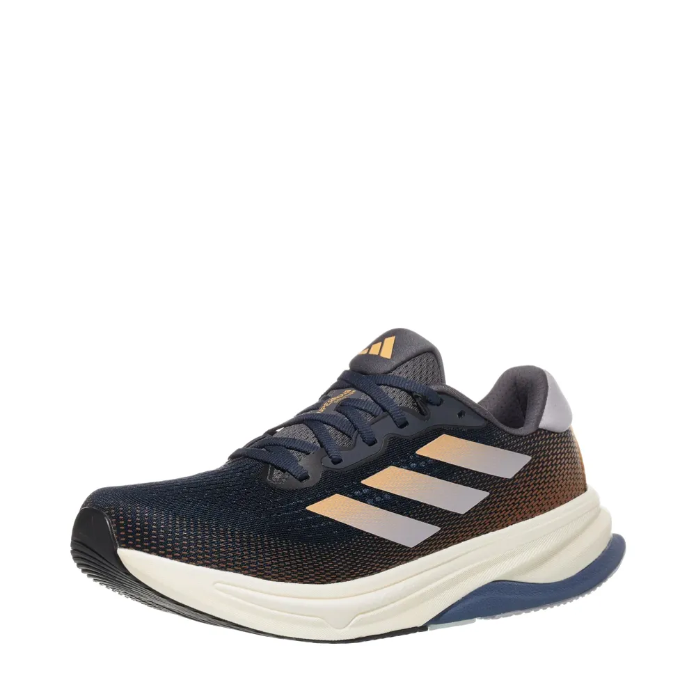 Spider Man Adidas Shoes Adidas Men's Supernova Solution Sneaker in Aurora Ink/Glory Grey/Oat