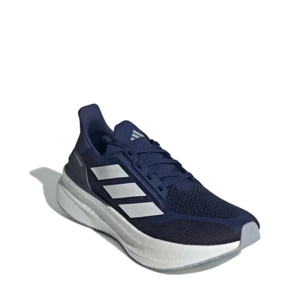 Green Adidas Golf Shoes Adidas Men's Ultraboost 5X Sneaker in Dark Blue/Cloud White/Halo Silver