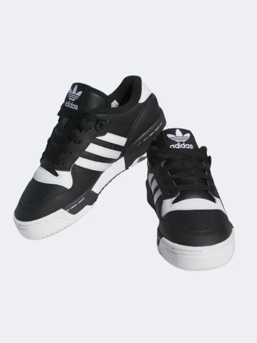 Adidas Shoes The Brand With The 3 Stripes Adidas Rivalry Low Gs Original Shoes Black/White