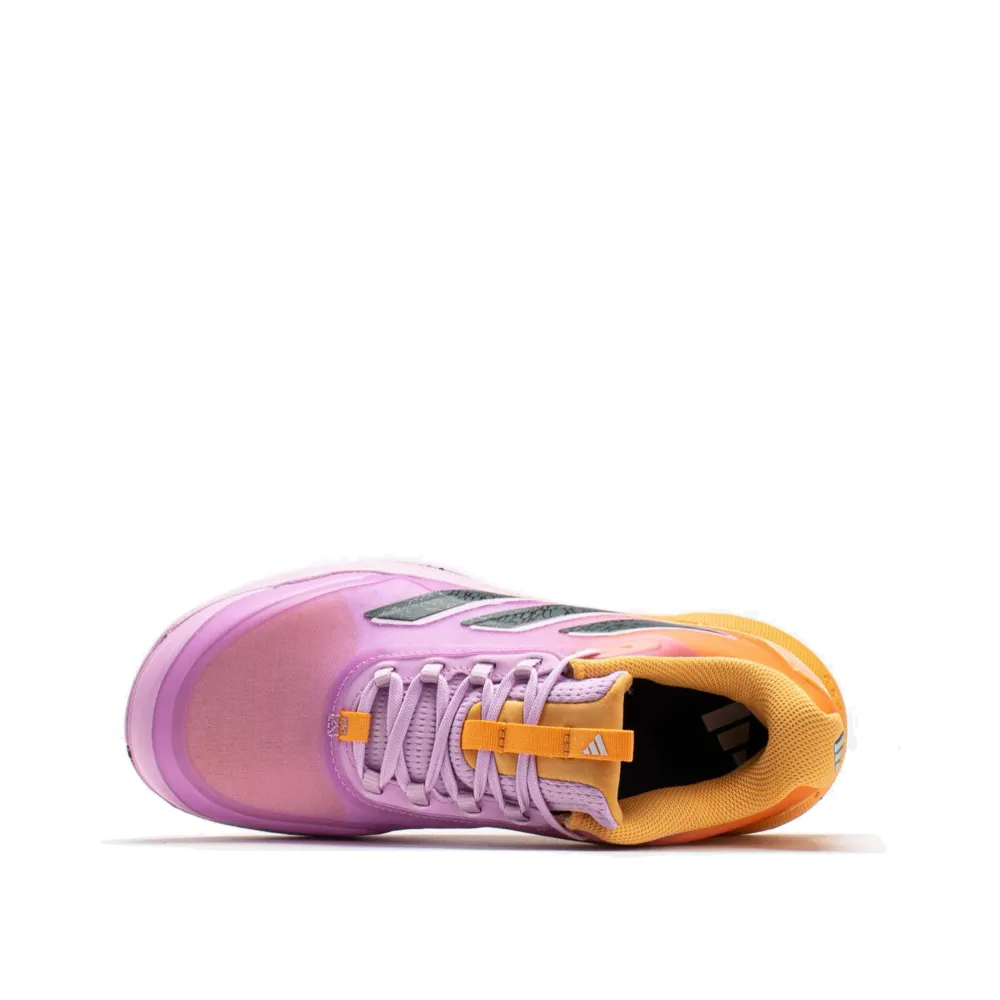 Adidas Women's Avacourt 2 Sneaker in Hazy Orange/Legend Ivy/Bliss Lilac Adidas Slim Shoes