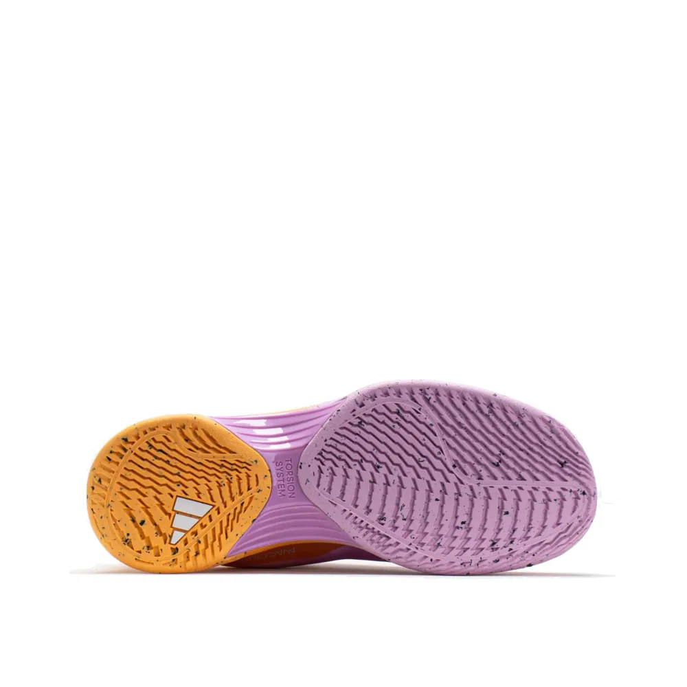 Adidas Women's Avacourt 2 Sneaker in Hazy Orange/Legend Ivy/Bliss Lilac Adidas Shoes Charms