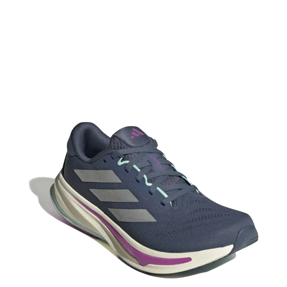 Adidas Women's Supernova Rise 2 Sneaker in Preloved Ink/Matte Silver/Preloved Ink Indoor Adidas Soccer Shoes