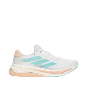 Adidas Hoop Shoes Adidas Women's Supernova Solution 2 Sneaker in White/Flash Aqua/Power Coral