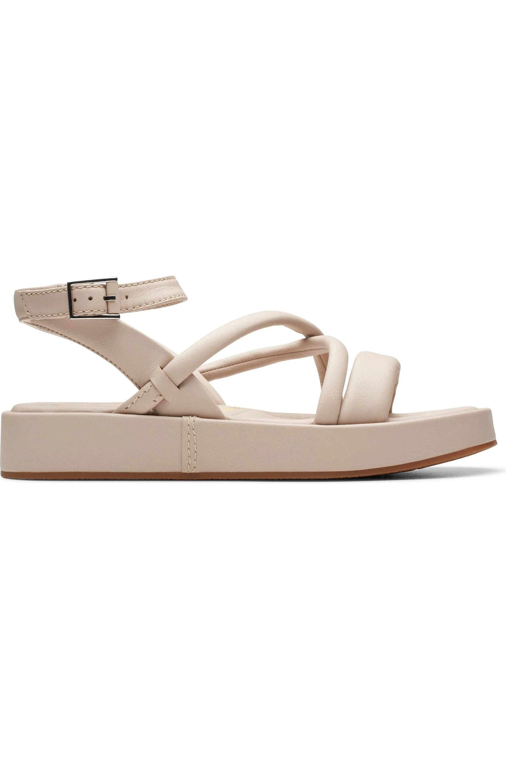 Easy Slip-On Clarks Alda Cross in Sand leather