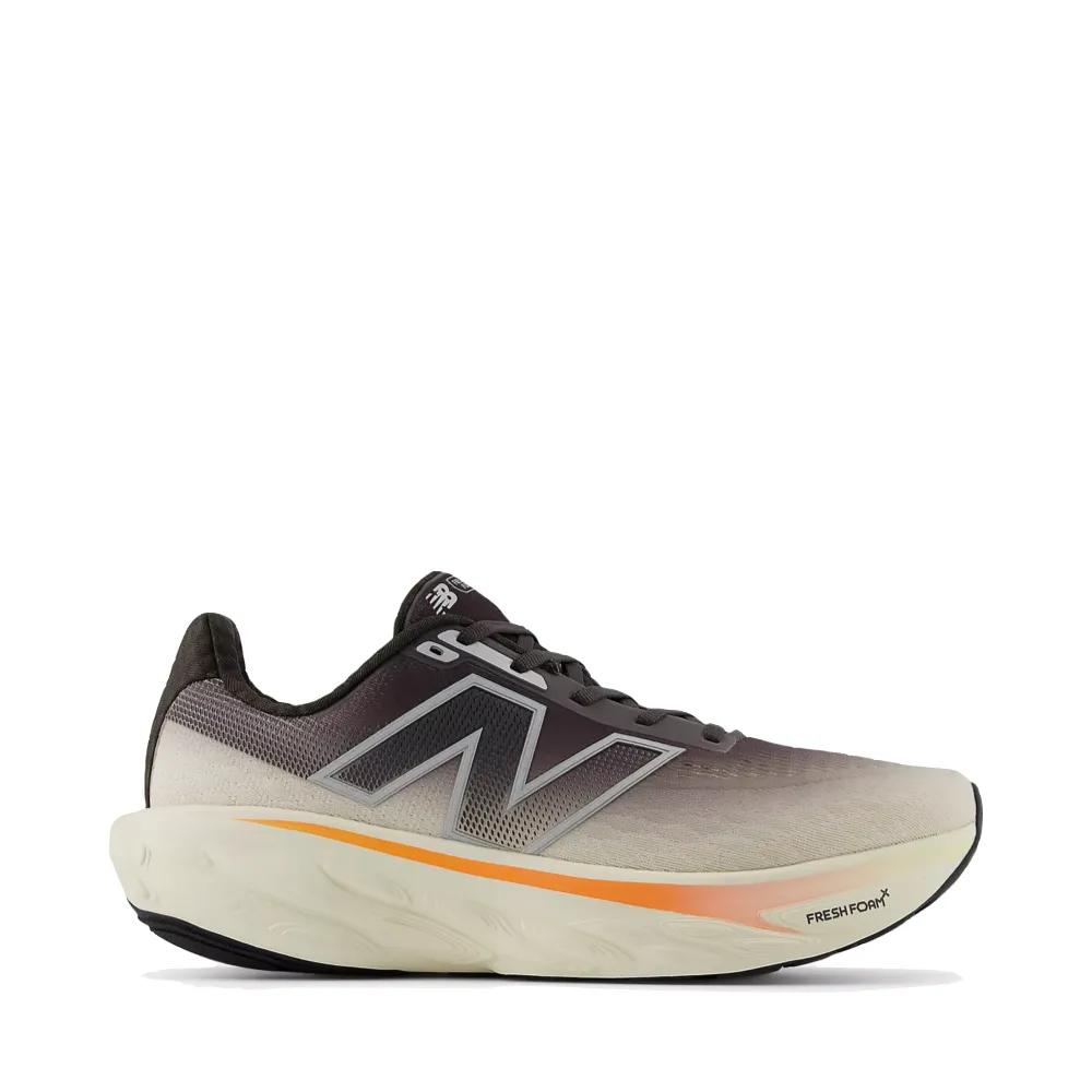New Balance Men's Fresh Foam X 1080v14 Sneaker in Black Cement with Angora and Hot Mango New Balance 9060 All Grey