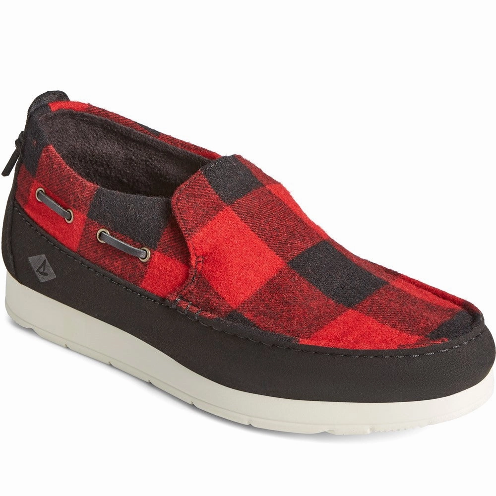 Sperry Moc-Sider Buffalo Check Shoes Padded Tongue Health Glow