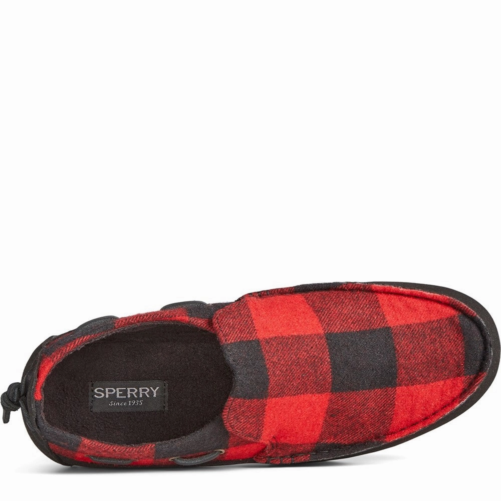 Sperry Moc-Sider Buffalo Check Shoes Adjustable Strap