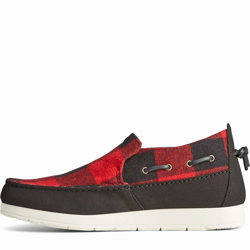 Sperry Moc-Sider Buffalo Check Shoes Easy Slip