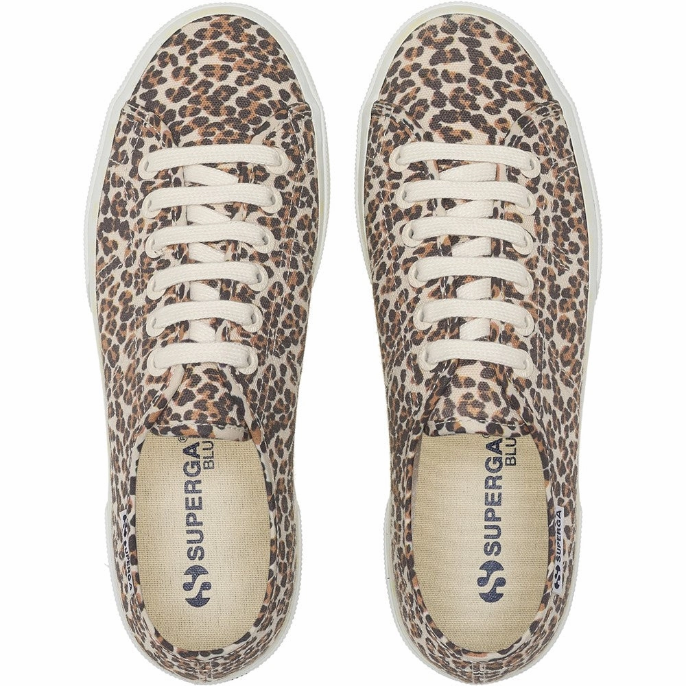 Superga 2740 Leopard Print Trainer sporty shoe appeal