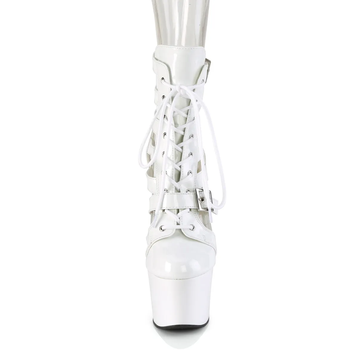 ADORE-1013MST Pleaser White Patent Sexy Platform Shoes (Pole Dancing Heels) Old Model Asics Running Shoes