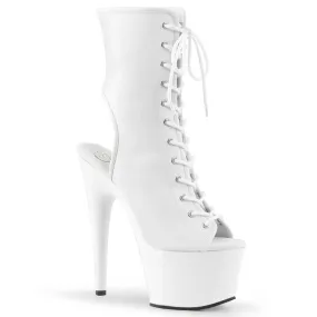 Asics Cumulus Shoes ADORE-1016 Pleaser White Faux Leather Sexy Platform Shoes (Pole Dancing Heels)