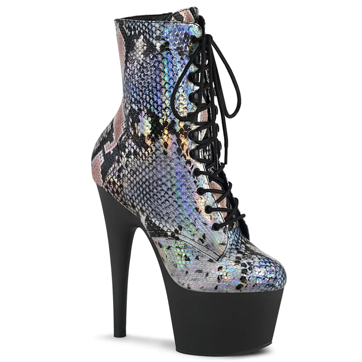 ADORE-1020SP Pleaser Silver Hologram Sexy Platform Shoes (Pole Dancing Heels) Asics Trendy Shoes