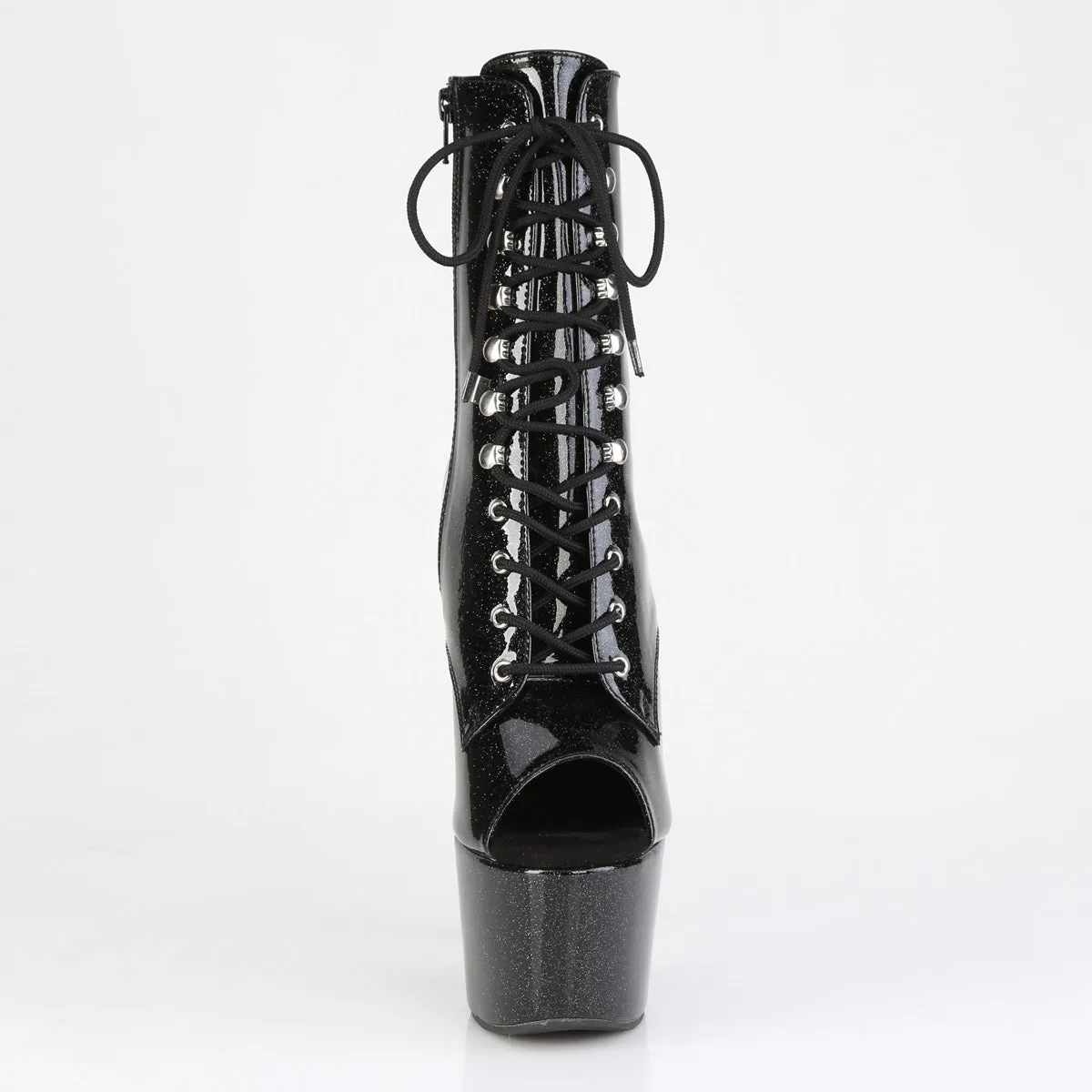 ADORE-1021GP Pleaser Black Glitter Sexy Platform Shoes (Pole Dancing Heels) Asics Exeo Wrestling Shoes