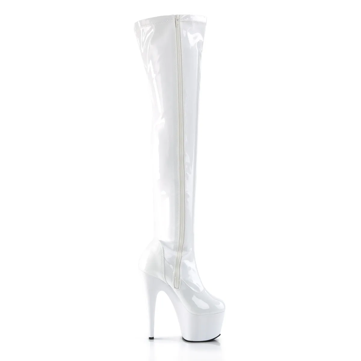 Designer Asics Shoes ADORE-3000 Pleaser White Sexy Platform Shoes (Pole Dancing Heels)