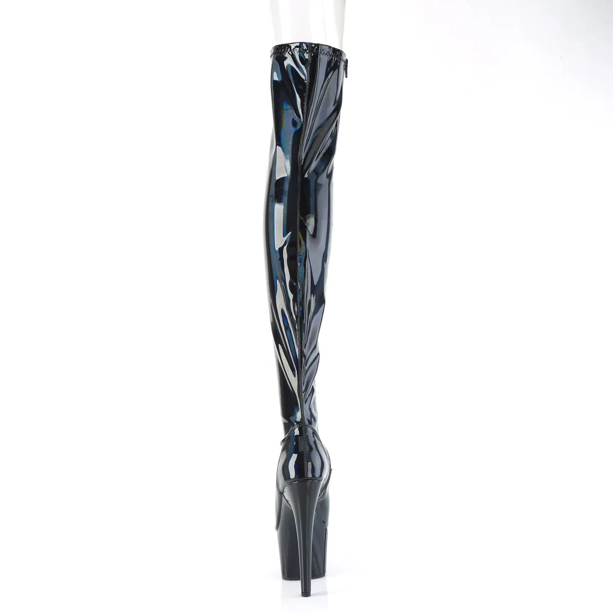 Asics Gel Ultralyte Cheer Shoes ADORE-3011HWR Pleaser Black Hologram Sexy Platform Shoes (Pole Dancing Heels)