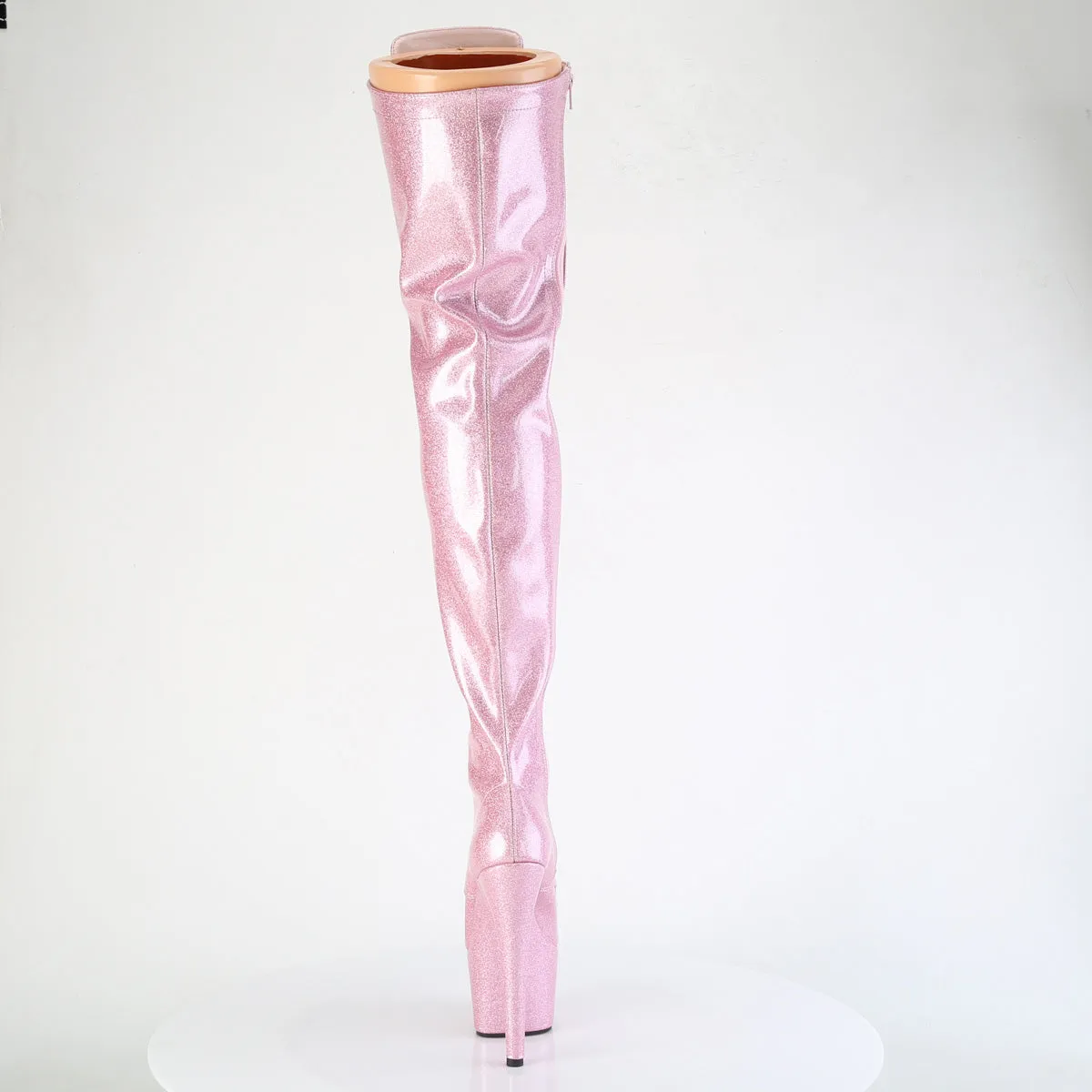 Asics Shoes For Long Distance Running ADORE-3020GP Pleaser Baby Pink Glitter Sexy Platform Shoes (Pole Dancing Heels)