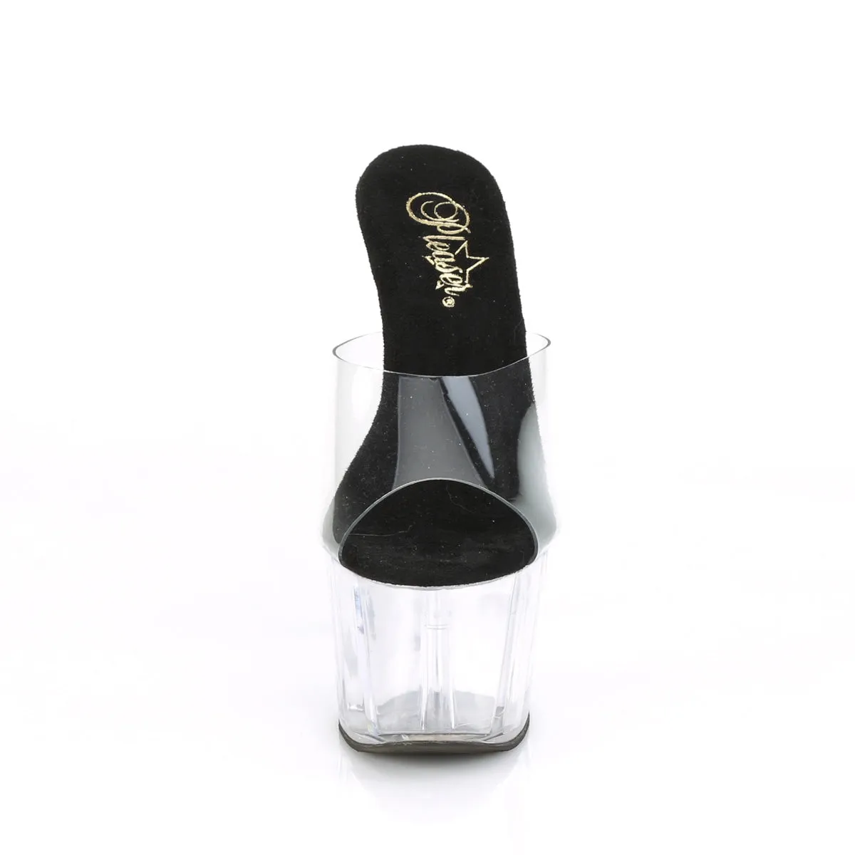 ADORE-701 Pleaser Clear/Black Sexy Platform Shoes (Pole Dancing Heels) Best Asics Shoes 2024