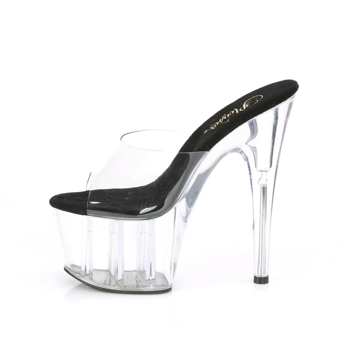 ADORE-701 Pleaser Clear/Black Sexy Platform Shoes (Pole Dancing Heels) Asics Gel-1130 Shoes