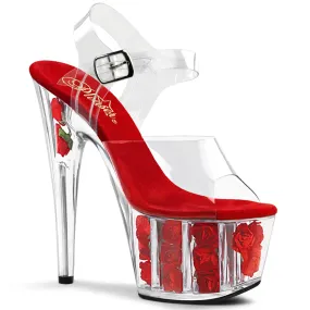 ADORE-708FL Pleaser Clear/Red Flowe Sexy Platform Shoes (Pole Dancing Heels) Asics Gel Tech Walker Neo 4 Walking Shoes