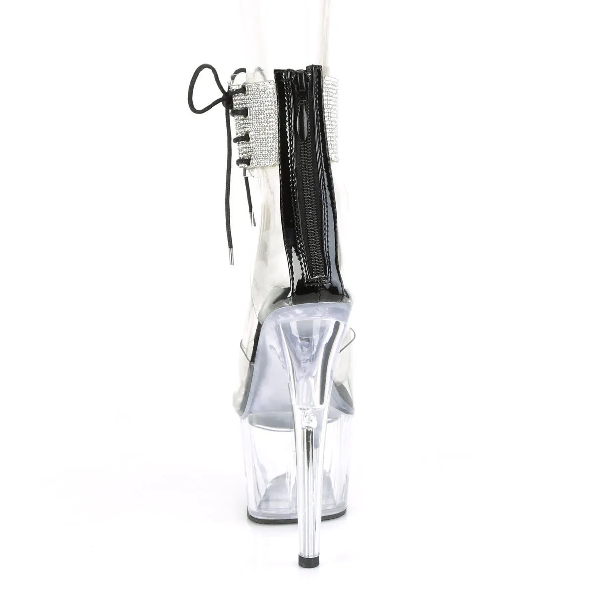 ADORE-724RS Pleaser Clear/Black Sexy Platform Shoes (Pole Dancing Heels) Asics Mild Stability Running Shoes