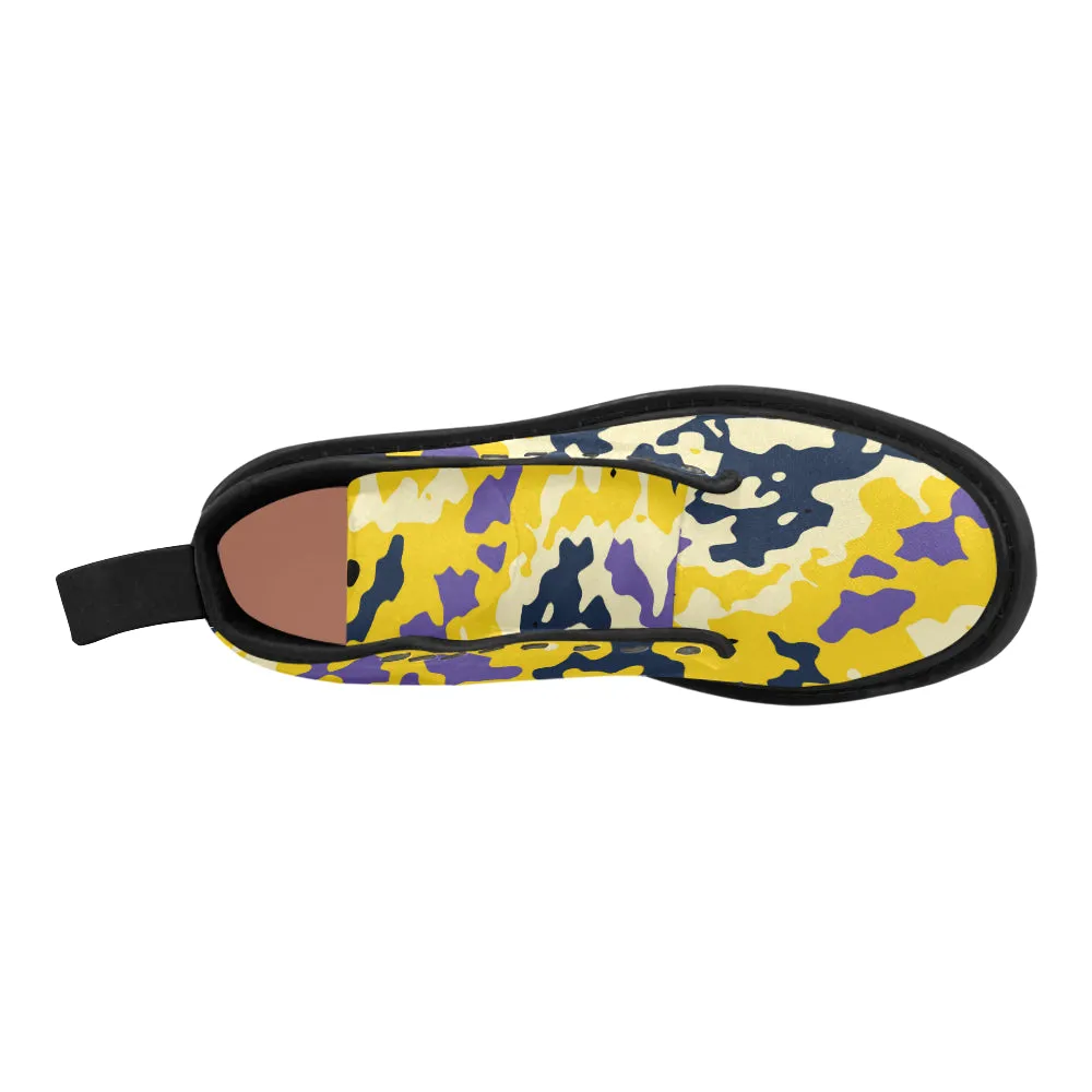 Buy Women's Camouflage Print Canvas Boots at TFS Used Boots