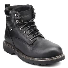 Men's Wolverine Boots, Floorhand 6 inch Waterproof Work Boot Mixed Textures High Quality